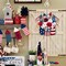 4th of July Decoration Wood Door Wall Signs, Wooden Mason Jar Wreaths Front Door